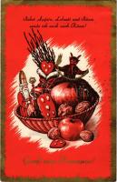 1960 Gruss vom Krampus! / Krampus greeting art postcard (EK)