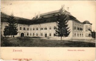 1910 Zboró, Zborov; Rákóczi-féle kastély. Divald Adolf 151. / castle (kopott sarok / worn corner)
