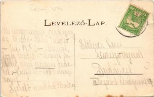 1910 Zboró, Zborov; Rákóczi-féle kastély. Divald Adolf 151. / castle (kopott sarok / worn corner)