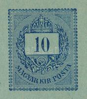 1874 10kr Postautánvételi jegy, használatlan / 10kr PS-money order, unused