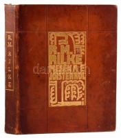 Rilke, Rainer Maria: Mesék a Jó Istenről (Bp., 1921. Pán.) 200+(1)p.+6t. Számozott (22./100), Bor Pá...