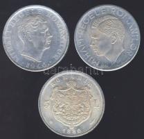 Románia 1880. 5L + 1941. 500L + 1946. 100000L T:2 / hamisítványok!