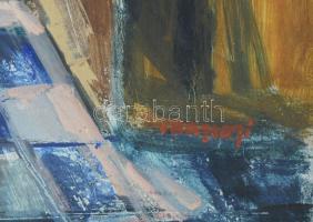 V. Bazsonyi Arany (1928-2011): Tejeskannás csendélet, 1963. Tempera, farost, jelzett. Hátoldalán aut...