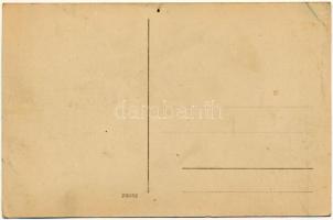 Bród, Nagyrév, Slavonski Brod, Brod na Savi; Száva részlet DDSG uszállyal és gőzhajóval / Savska oba...