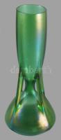 cca 1900 Johann Lötz Witwe "Creta Glatt" art nouveau váza. Terv.: Marie Kirschner. Irizáló...