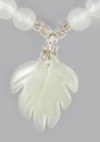 Jáde nyaklánc, h: 44 cm, 24 g