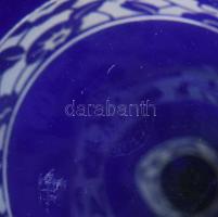 cca 1930 Nancy France art deco dekanter, cameo üveg díszítéssel, jelzett, hibátlan, dugója pótolt, m...