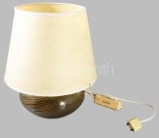 cca 1970 Murano Barovier Toso "Spira Aurata" lámpa, eredeti búrával, jelzés nélkül, hibátl...