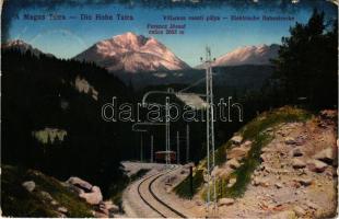 Tátraszéplak, Tatranska Polianka, Westerheim (Magas-Tátra, Vysoké Tatry); villamos vasúti pálya, Fer...