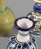3 darab kisváza, közte antik darab, m: 13 cm