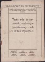 cca 1910 Roessemann és Kühnemann Mezei-, Iparvasutak- és Korszerű Szállítóberendezések Gyára. Waggon...