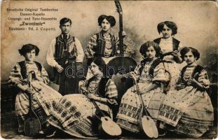 1911 Kroatische Original Tamburitza Damen-Kapelle Gesangs- und Tanz-Ensemble "Zwonimir", D...