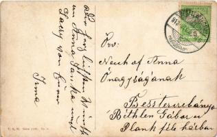 1912 Mikulás gyerekekkel / Saint Nicholas with children art postcared. Theo Stroefer Serie 1196 No. ...