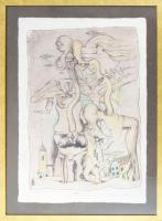 ef.Zámbó (efZámbó) István (1950-): Lap a vízműnaplóból, 1975-2023. Egyedi beavatkozású print (Ebp), ...