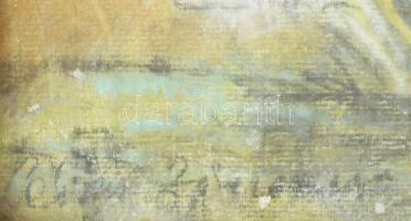 Olvashatatlan jelzéssel: Virágözön. Olaj, vászon. Üvegezett fakeretben. 50x32 cm