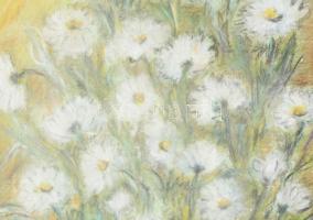 Olvashatatlan jelzéssel: Virágözön. Olaj, vászon. Üvegezett fakeretben. 50x32 cm