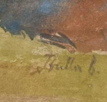 Balla B jelzéssel: Tanya. Akvarell, papír. Üvegezett fakeretben. 18x26 cm