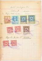 1925 Forgalmi adó könyv a Korona infláció időszakából, több mint 1000 db illetékbélyeggel

1925 Sa...