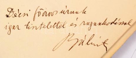 Bálint György: Strófák. dedikált első kiadás. Bp. 1929. Együtt. 45 l. 1 lev. Fűzve, illusztrált kiad...