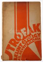Bálint György: Strófák. dedikált első kiadás. Bp. 1929. Együtt. 45 l. 1 lev. Fűzve, illusztrált kiad...