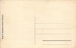 Bánlak, Banloc; Gróf Karátsonyi kastély park felőli részlet. Kugel K. fényképész felvétele / castle ...