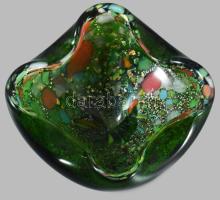 cca 1950 Murano 3 darab "Tutti Frutti" dísztárgy. Terv.: Dino Martens. Áttetsző üveganyagb...