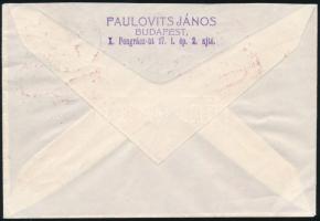 1927 Légi levél piros "BUDAPEST-DRESDEN" irányítóbélyegzéssel / Airmail cover with red &qu...