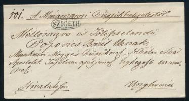 ~1830 Hivatalos levél "SZIGETH" - Ungvár