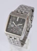 Timex Indiglo WR 50m férfi karóra, kvarc, fém szíjjal, segédkörökkel, napkijelzéssel, kis karcokkal,...