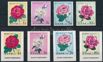 1979 Rózsák fogazott sor + felül fogazott, a többi oldalon fogazatlan ívszéli sor Mi 1821-1826 / Ros...