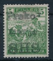 Lendvavásárhely 1919 Arató 5f / private issue
Signed: Bodor