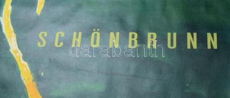 Werner Michel (-): Schönbrunn, bécsi állatkerti plakát majom ábrázolással, 1957 körül, plakát, papír...