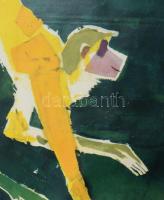 Werner Michel (-): Schönbrunn, bécsi állatkerti plakát majom ábrázolással, 1957 körül, plakát, papír...