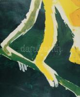 Werner Michel (-): Schönbrunn, bécsi állatkerti plakát majom ábrázolással, 1957 körül, plakát, papír...