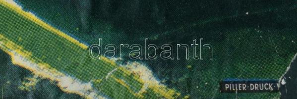 Werner Michel (-): Schönbrunn, bécsi állatkerti plakát majom ábrázolással, 1957 körül, plakát, papír...