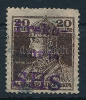 Lendvavásárhely 1919 Károly 20f / private issue
Signed: Bodor