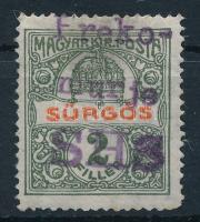 Lendvavásárhely 1919 Sürgős / private issue (ránc / crease)
Signed: Bodor
