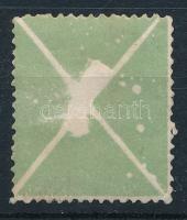 1858 Andráskereszt zöld színben, fehér foltokkal (halvány rozsda a gumiban) / Green St. Andrew'...