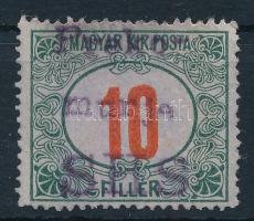 Lendvavásárhely 1919 Portó 10f / private issue
Signed: Bodor