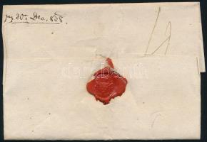 1838 Portós levél "gR:WARDEIN" - Pesth