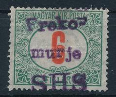 Lendvavásárhely 1919 Portó 6f / private issue
Signed: Bodor
