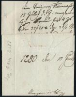 1832 Portós levél "OEDEN= / BURG" - Neuburg