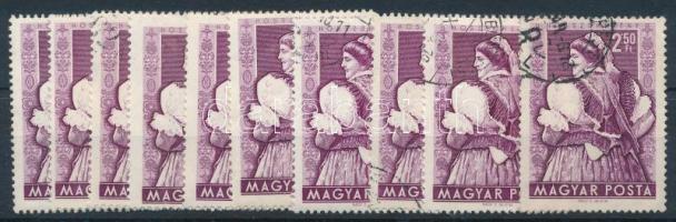 1953 10 db Népviseletek (I.) 2,50Ft (22.000)