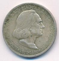 1936. 2P Ag "Liszt" T:AU,XF patina
Adamo P7.3