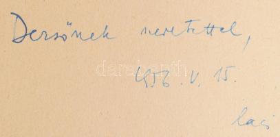 Bóka László: Jégvilág. Versek. DEDIKÁLT Baróti Dezsőnek! 1944, Antiqua. 78p. Kiadói papírkötés, kiss...