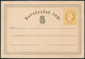1878 2kr díjjegyes levelezőlap újnyomat, használatlan / Reprint 2kr PS-card, unused