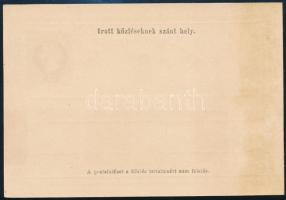 1878 2kr díjjegyes levelezőlap újnyomat, használatlan / Reprint 2kr PS-card, unused