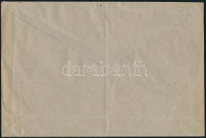 1945.febr.7. Távolsági levél 8 db bélyeggel, 30f helyett 80f bérmentesítéssel, kék "TÓTKOMLÓS&q...