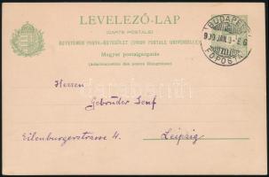 1900 Tarifahelyes GAPU területen érvényes, díjjegyes levelezőlap második napi (!) köznapi felhasznál...