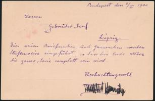 1900 Tarifahelyes GAPU területen érvényes, díjjegyes levelezőlap második napi (!) köznapi felhasznál...